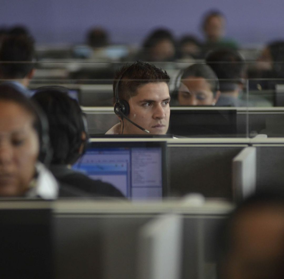 Trabajadores de call center. Foto: Cuartoscuro/ Archivo